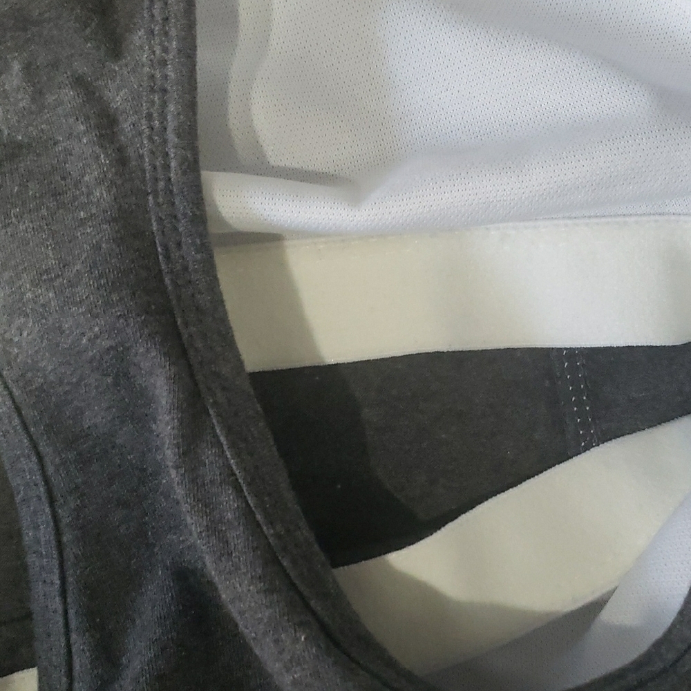 Gray and Black Racerback Sports Bras With Short - Picture 8 of 12